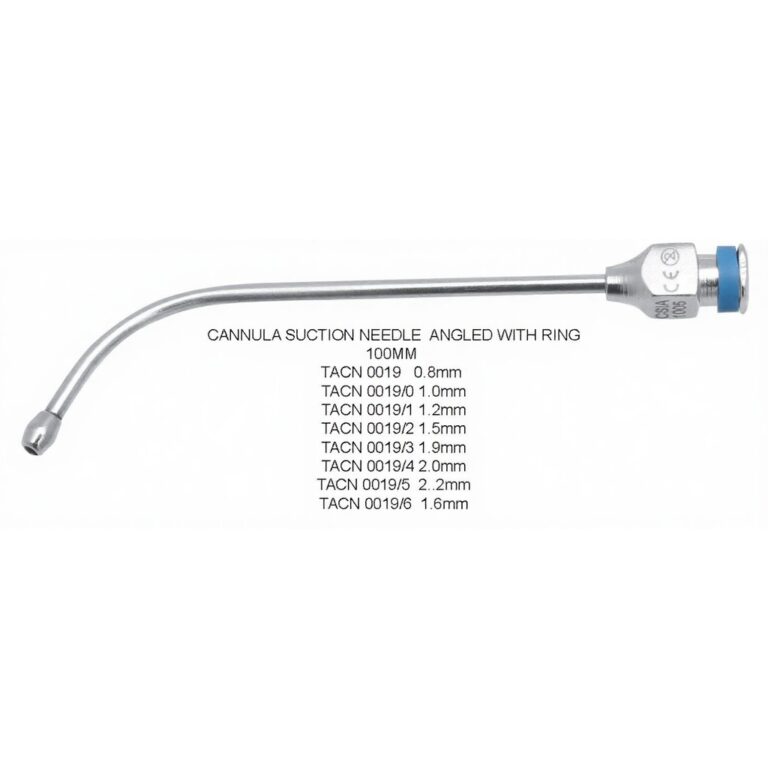 Cannula Suction Needle Angled – With Ring, 100mm, Multiple Diameters ...