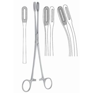 FORESTER SPONGE HOLDING FORCEPS SLIM SETTATED JAW POLYUS AND DRESSING FORCEPS 25CM TABF 1188