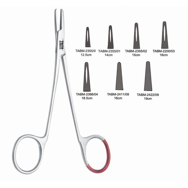 Mayo hegar Needle Holder Straight Special Model Stainless Steel 12.5-18.5cm