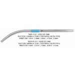 TASN 1111 SUCTION CANNULA WITH LUER LOCK WORKING LENGTH 71MM V/ SHAPE TIP