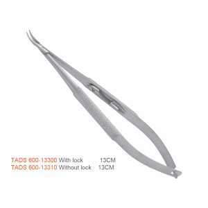 Barraquer Needle Holder – Curved, With & Without Lock, 13 cm