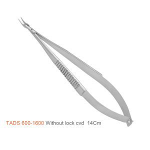 Barraquer Needle Holder – Curved, Without Lock, 14 cm