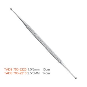 Double Curette – Double-Ended, Ball Tip