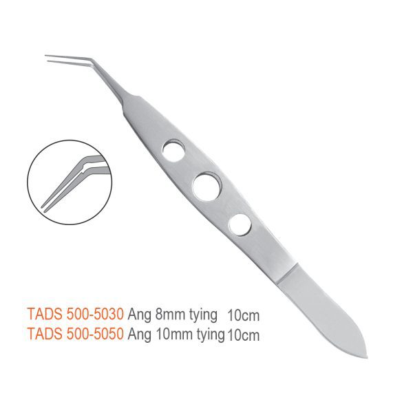 Kelman-McPherson Forceps – Angled Tying, 10 cm