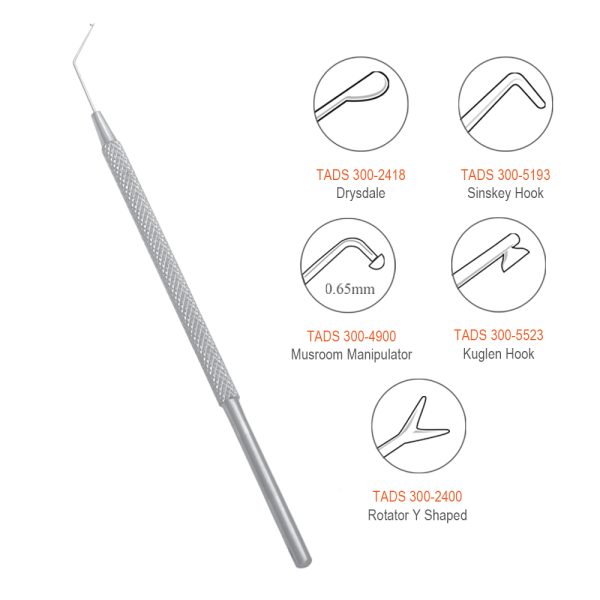Nucleus Manipulators & Hooks – Ophthalmic Surgical Instruments, 12 cm