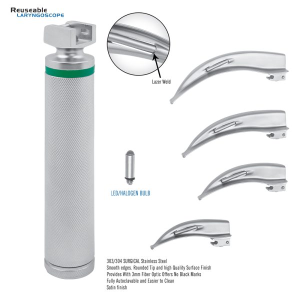 Macintosh Flexible Fix Tube Fiber Optic Laryngoscope