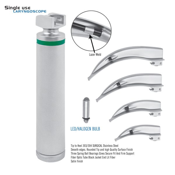 Macintosh Single Use Fiber Optic Laryngoscope