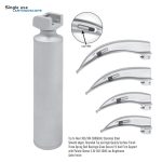 Macintosh Single Use Fiber Optic Laryngoscope with Plastic Sleeve