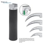 Macintosh Single Use Fiber Optic Laryngoscope with Acrylic Rod