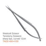 Westcott Tenotomy Scissors – Curved, Sharp Tips, 12 cm