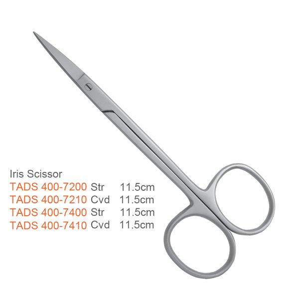 Iris Scissors – Straight & Curved, 11.5 cm