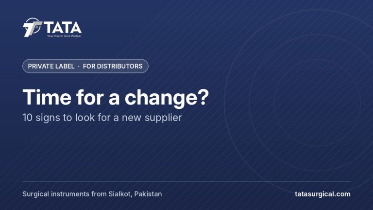 Time for a change?: 10 signs to look for a new supplier - Tata Surgical