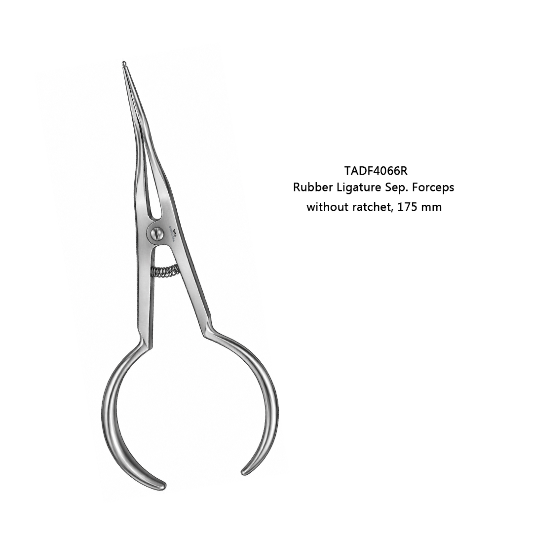 Rubber Ligature Separating Forceps TADF 4066R - Tata Surgical
