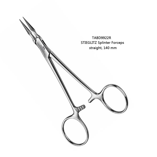 Stieglitz Splinter Forceps, straight, 140 mm