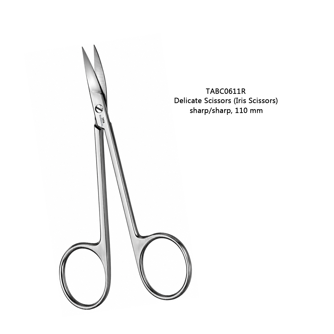 Delicate Iris Scissors TABC 0611R - Tata Surgical