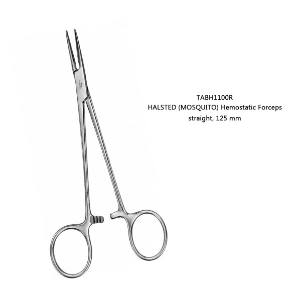 Halsted Mosquito Hemostatic Forceps, straight, 125 mm