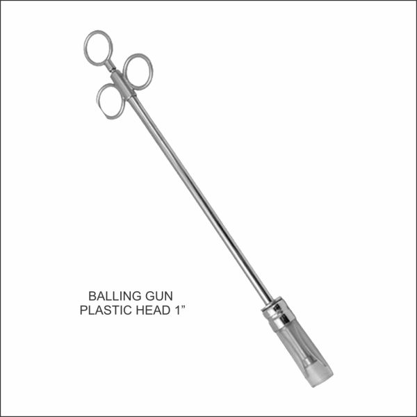 Balling Gun, Plastic Head, 1 Inch