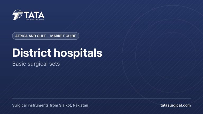 District hospitals: Basic surgical sets - Tata Surgical