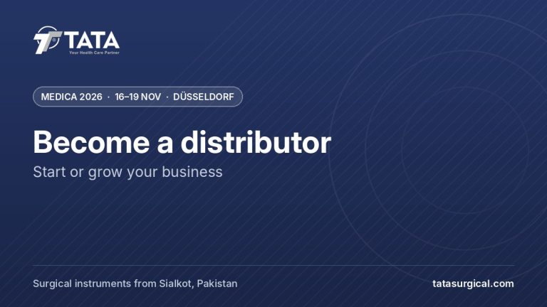 Become a distributor: Start or grow your business - Tata Surgical at MEDICA 2026, Düsseldorf