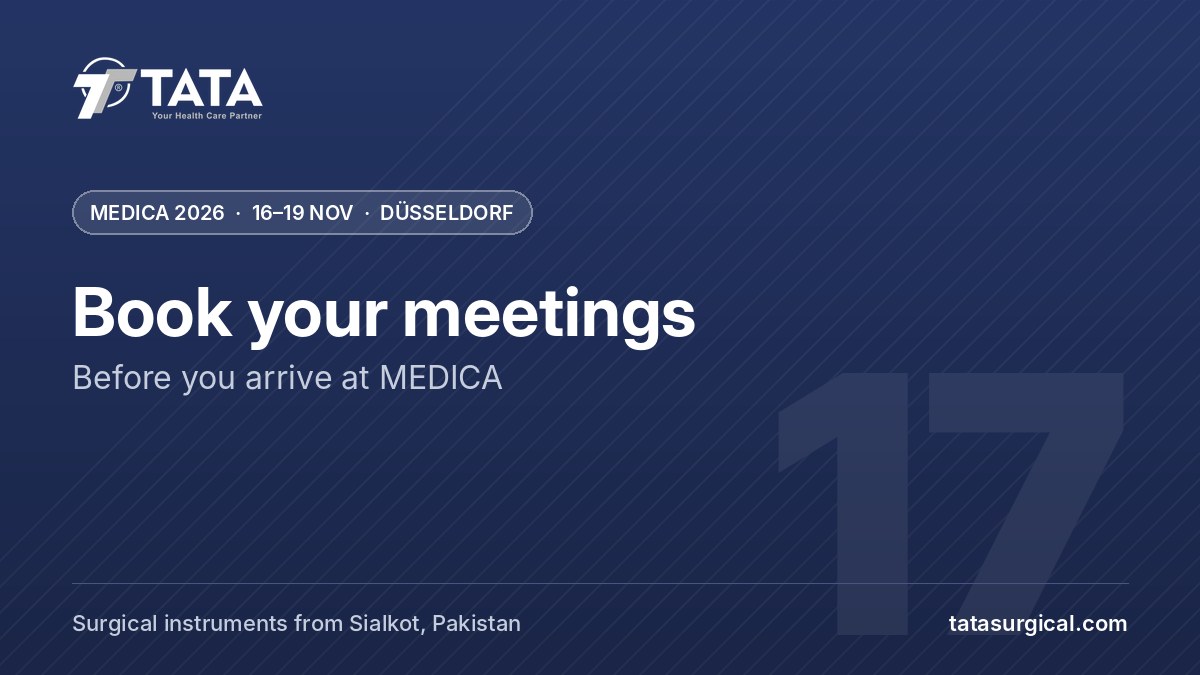 Book your meetings: Before you arrive at MEDICA - Tata Surgical at MEDICA 2026, Düsseldorf
