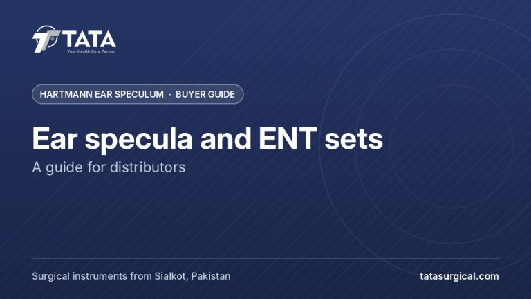 Ear specula and ENT sets: A guide for distributors - Tata Surgical, Hartmann aural speculum and ENT instruments