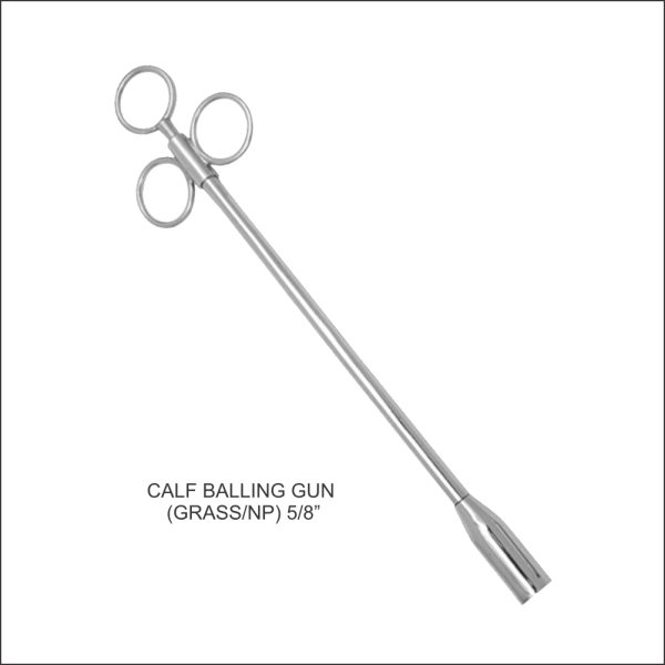 Calf Balling Gun, Brass, 5/8 Inch