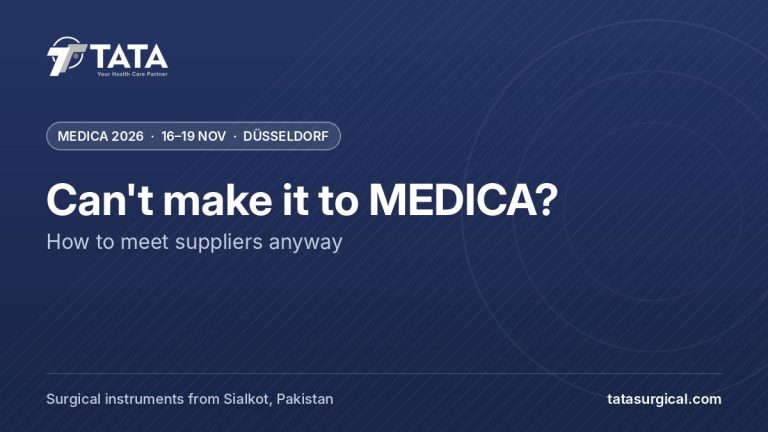 Can't make it to MEDICA?: How to meet suppliers anyway - Tata Surgical at MEDICA 2026, Düsseldorf