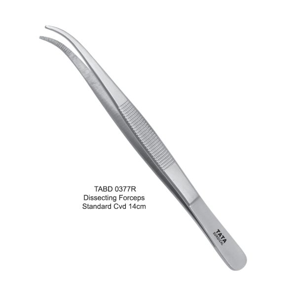 Dissecting Forceps, Standard, Curved, 14 cm