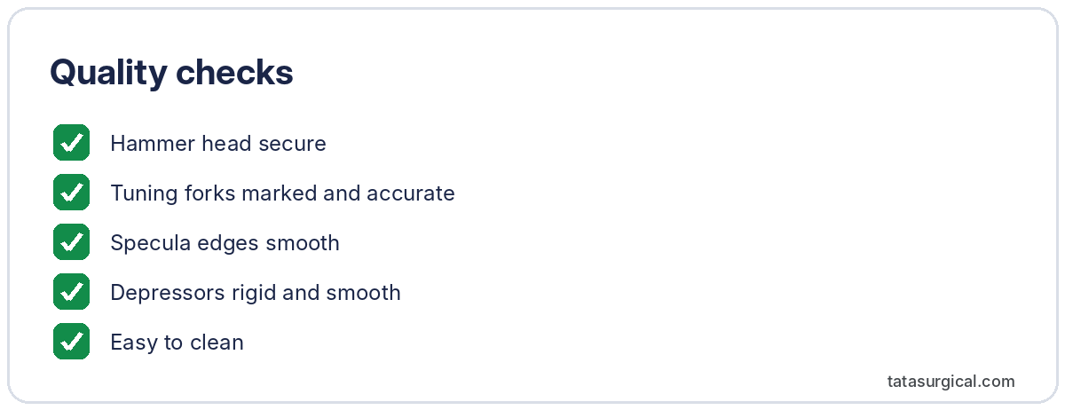 Quality checks - Tata Surgical
