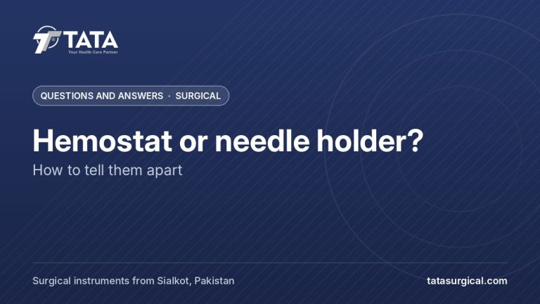 Hemostat or needle holder?: How to tell them apart - Tata Surgical