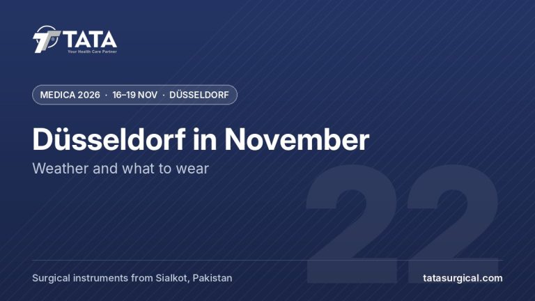 Düsseldorf in November: Weather and what to wear - Tata Surgical at MEDICA 2026, Düsseldorf