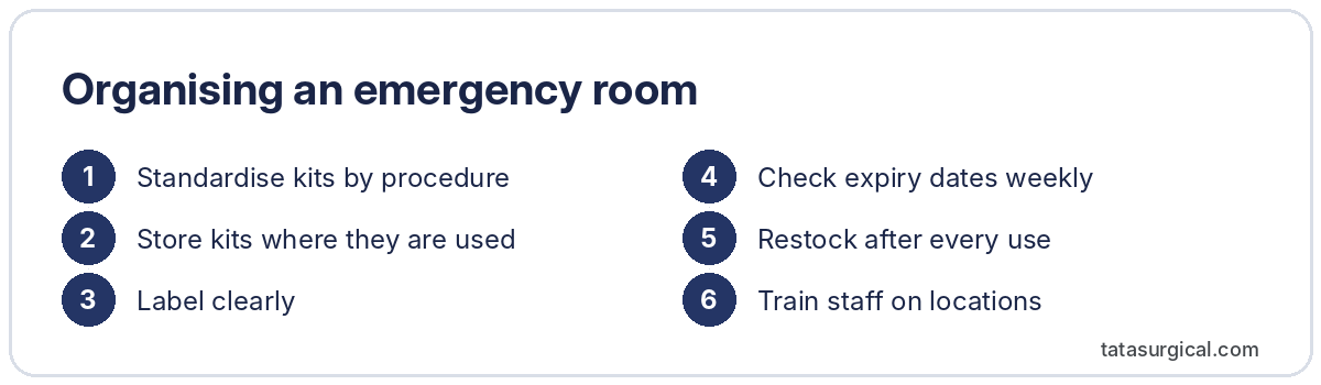 Organising an emergency room - Tata Surgical
