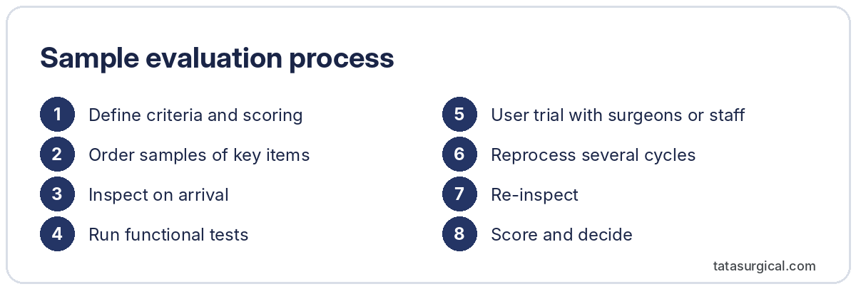 Sample evaluation process - Tata Surgical