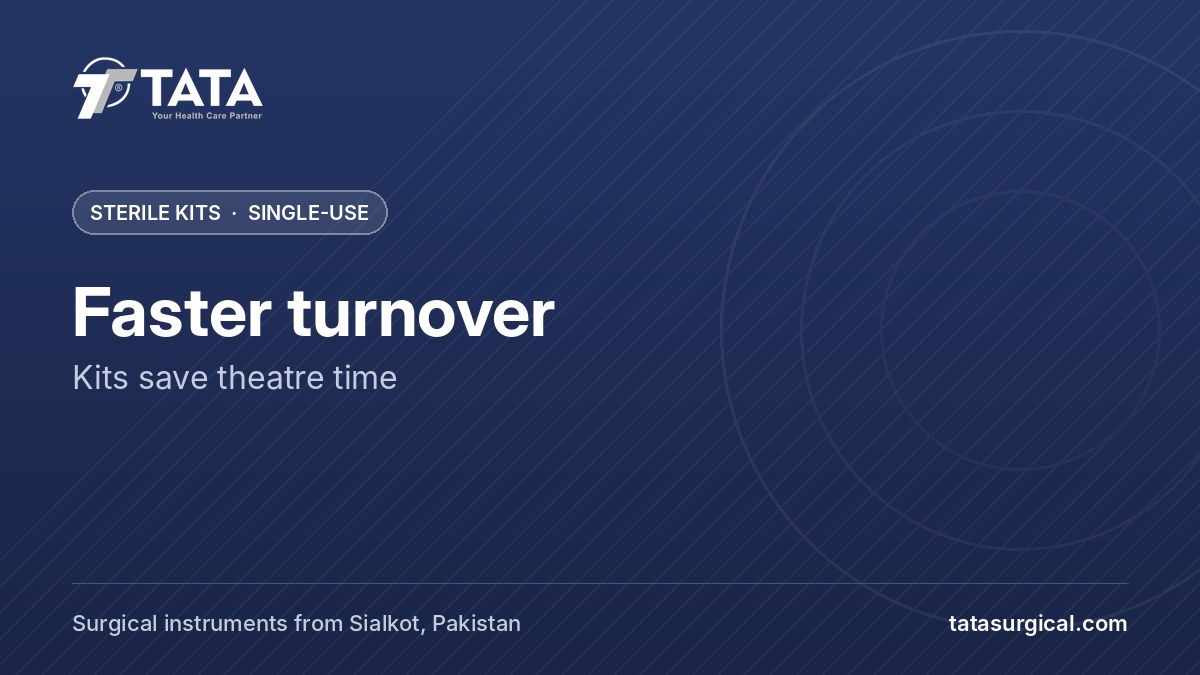 Faster turnover: Kits save theatre time - Tata Surgical