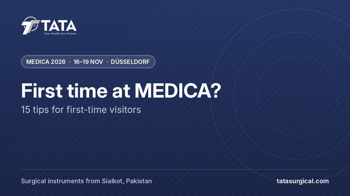 First time at MEDICA?: 15 tips for first-time visitors - Tata Surgical at MEDICA 2026, Düsseldorf
