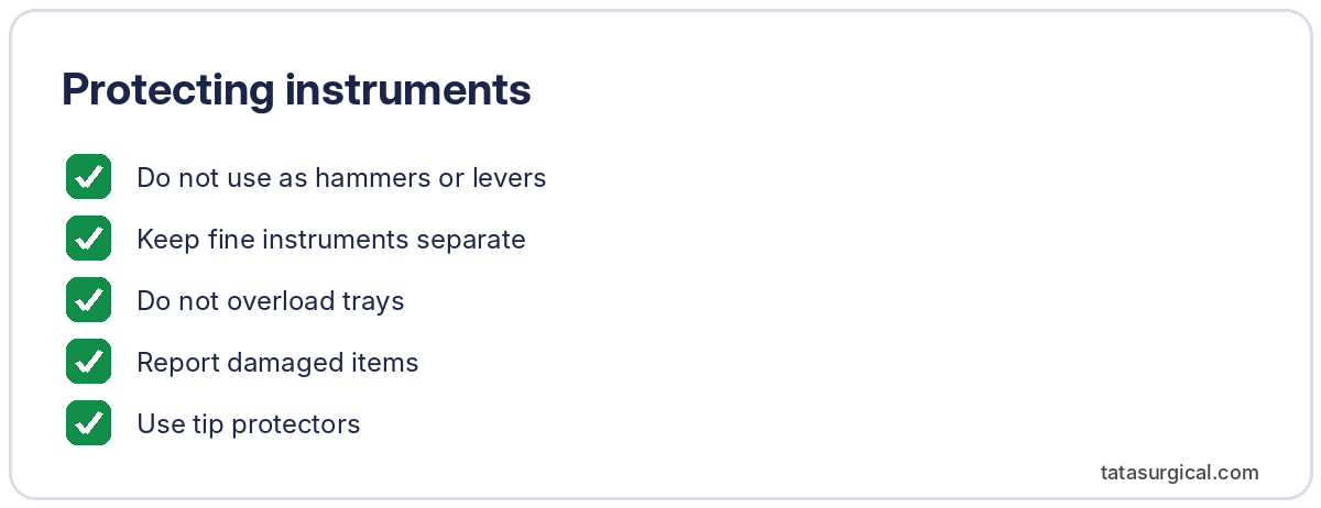 Protecting instruments - Tata Surgical