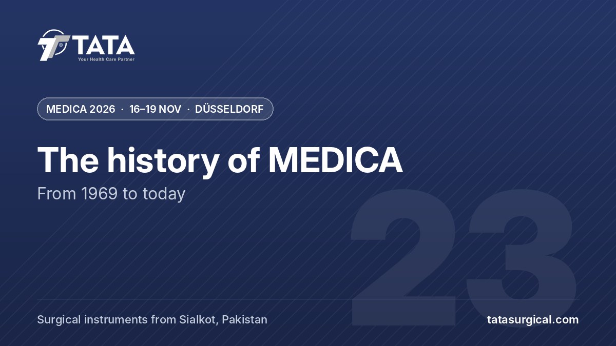 The history of MEDICA: From 1969 to today - Tata Surgical at MEDICA 2026, Düsseldorf