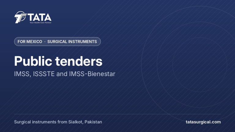 Public tenders: IMSS, ISSSTE and IMSS-Bienestar - Tata Surgical, surgical instruments for Mexico