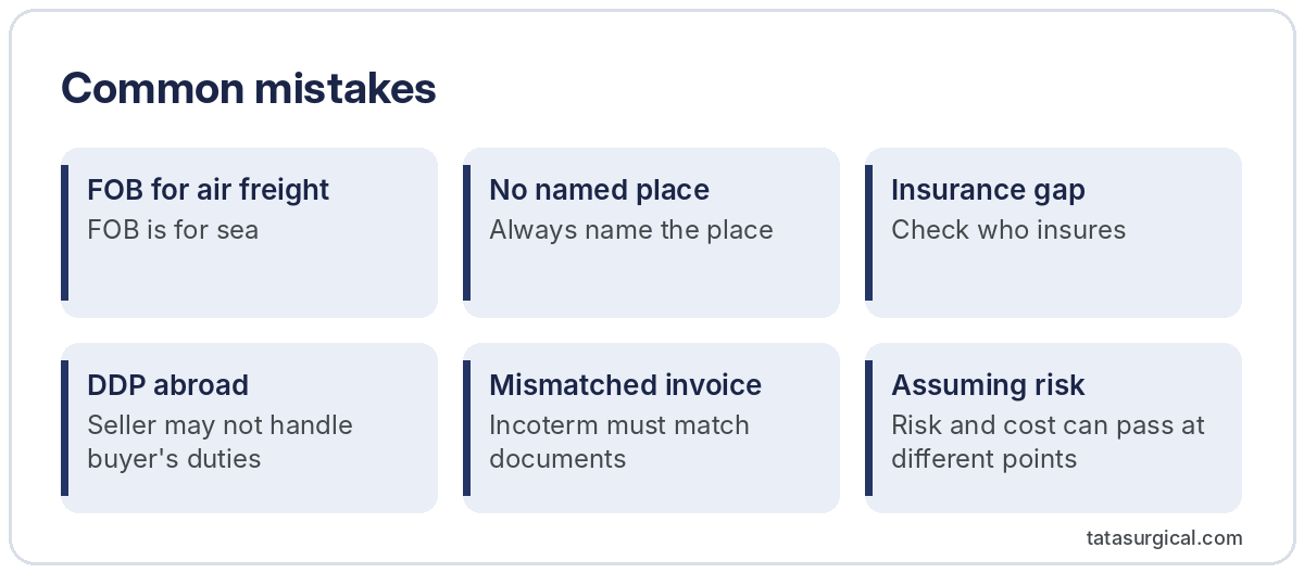 Common mistakes - Tata Surgical