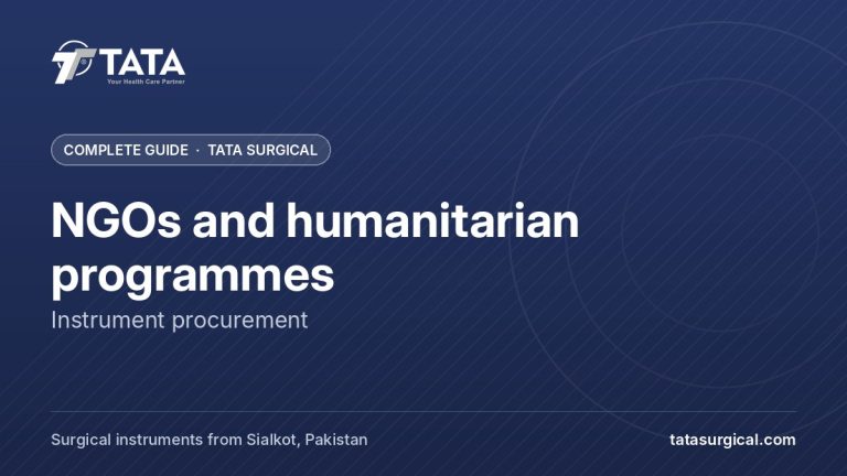 NGOs and humanitarian programmes: Instrument procurement - Tata Surgical