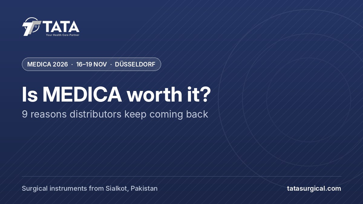 Is MEDICA worth it?: 9 reasons distributors keep coming back - Tata Surgical at MEDICA 2026, Düsseldorf