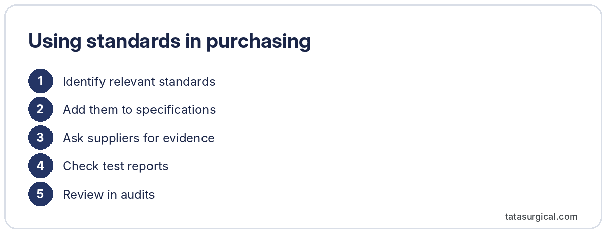 Using standards in purchasing - Tata Surgical