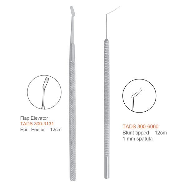 LASIK Flap Elevator and Epi-Peeler, 12 cm