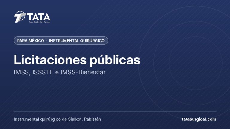 Licitaciones públicas: IMSS, ISSSTE e IMSS-Bienestar - Tata Surgical, instrumental quirúrgico para México