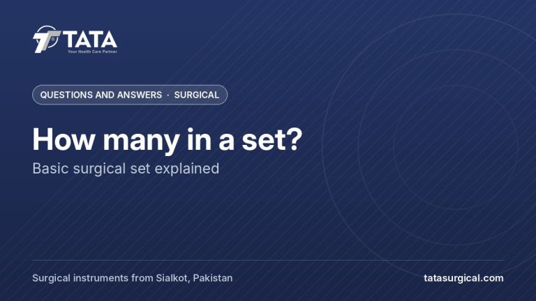 How many in a set?: Basic surgical set explained - Tata Surgical