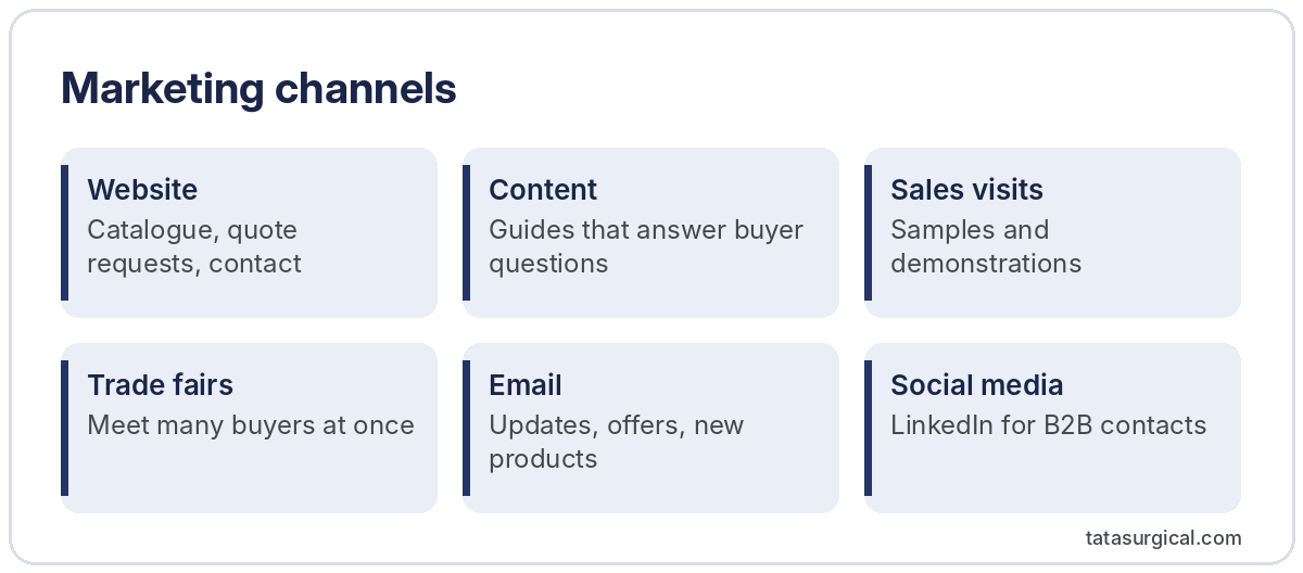 Marketing channels - Tata Surgical