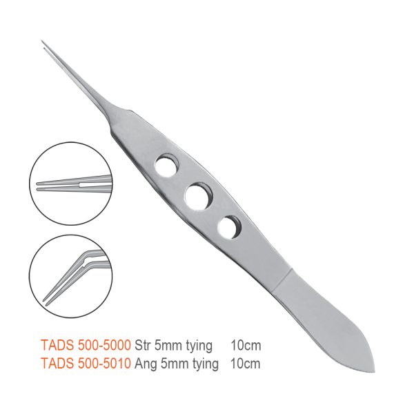 McPherson Tying Forceps, 5 mm Platform, 10 cm