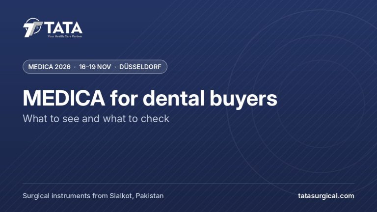 MEDICA for dental buyers: What to see and what to check - Tata Surgical at MEDICA 2026, Düsseldorf