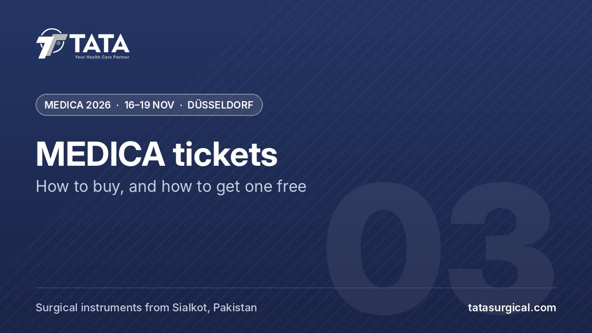 MEDICA tickets: How to buy, and how to get one free - Tata Surgical at MEDICA 2026, Düsseldorf