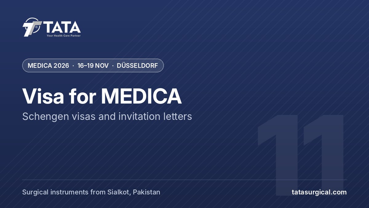 Visa for MEDICA: Schengen visas and invitation letters - Tata Surgical at MEDICA 2026, Düsseldorf